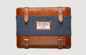 iPad Cases Windsor Barleycorn Dark Blue Bourbon Leather