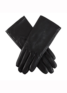Leather Womens Hairsheep Leather Gloves Poppy  Black