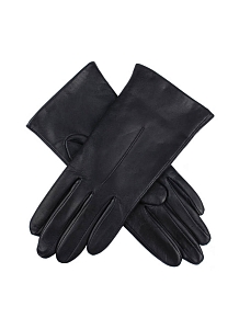 Leather Womens Hairsheep Leather Gloves Poppy Navy
