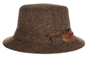 Hats Walking Hat Tweed Brown Salt-n-Pepper