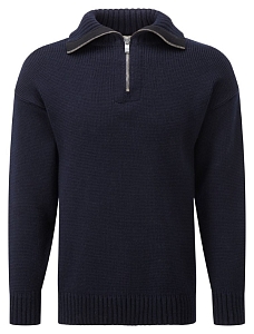 Knitwear Zip Neck Submariners Navy