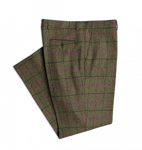 Trousers Yorkshire Tweed Green Pink