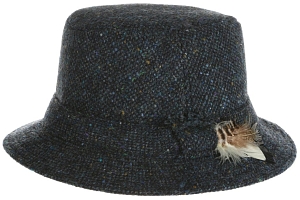 Hats Walking Hat Tweed Blue Salt-n-Pepper